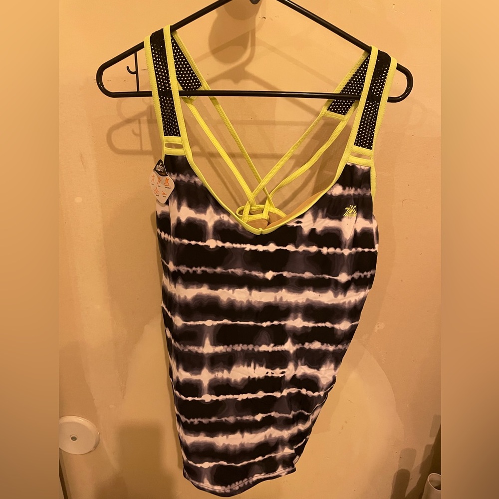 Sunsmart helix tankini top and landends swim bottoms
